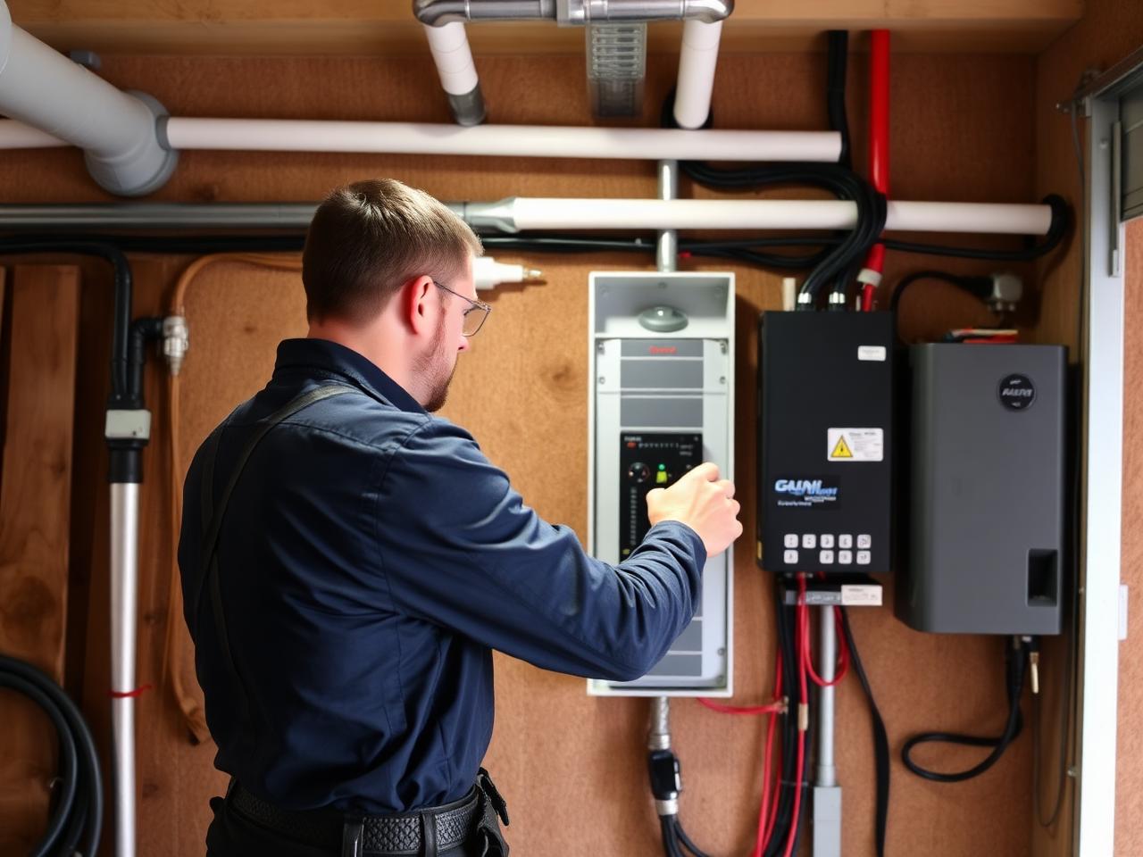 Electrical panel and backup power system